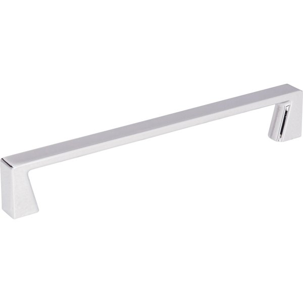 Jeffrey Alexander 160 mm Center-to-Center Polished Chrome Square Boswell Cabinet Pull 177-160PC